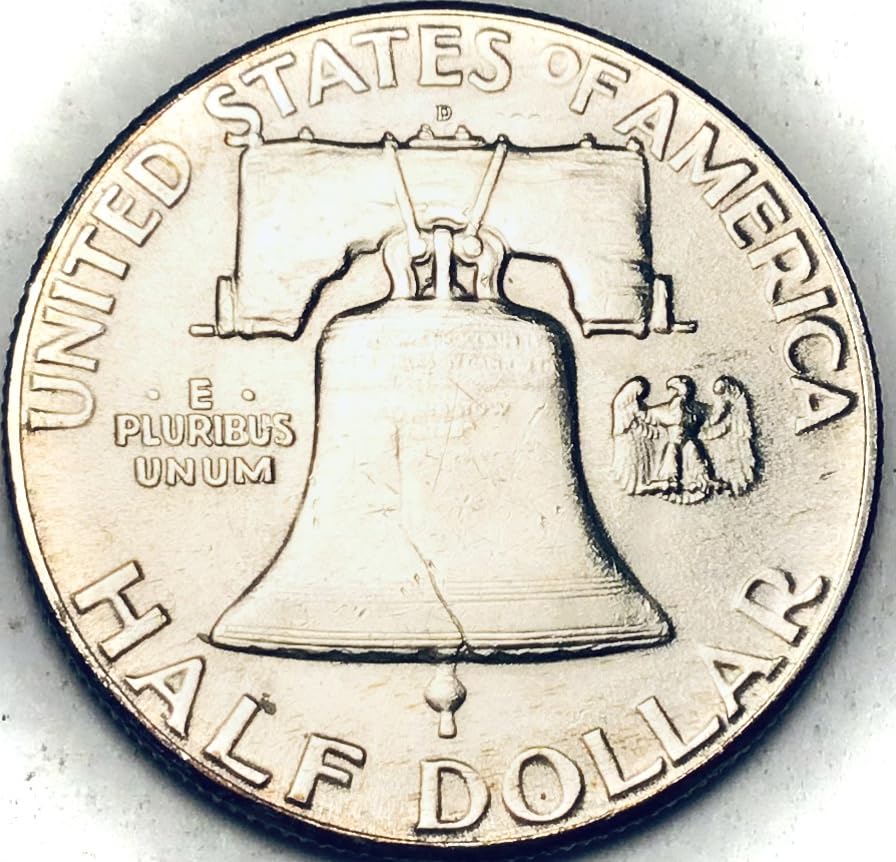 1948 D Franklin Silver Half Dollar About Uncirculated