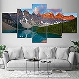 ★ Gesamtgröße: [100x55cm]->20x35cmx2,20x45cmx2,20x55cmx1 [8x14inx2,8x18inx2,8x22inx1] .Mit Holzrahmen. Kann direkt nach dem Empfang an die Wand gehängt werden. Wir können anpassen. Sie können uns auch die gewünschte Größe und das gewünschte Bild senden.