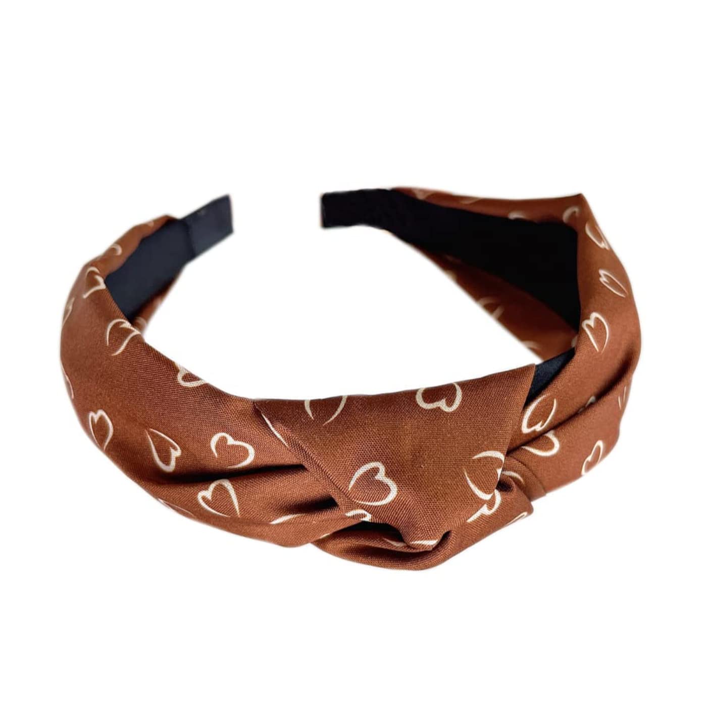 MIQIQAO Headbands for Women Alice Bands Mixed Printed Fabric Hair Band Adult Women Hair Bands Fashion Headbands Knot Hair Accessories (hairband_6cafe) (Pack of 6) - Image 4
