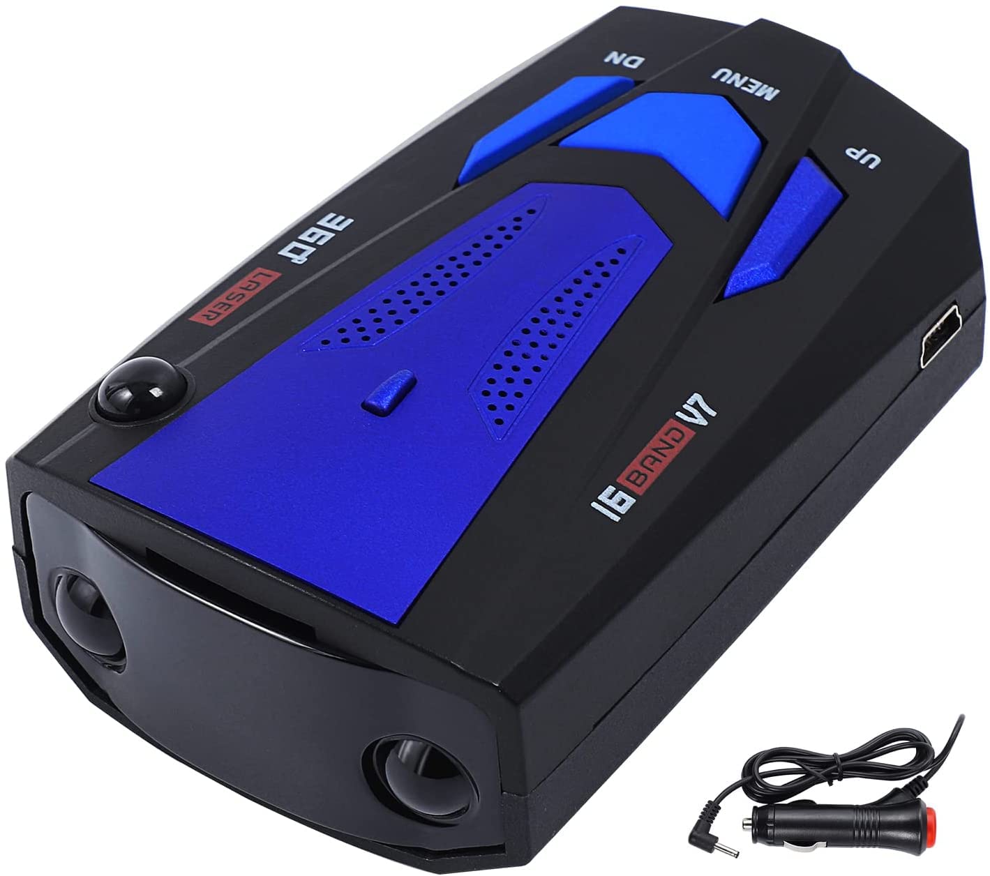 adar Detector for Cars, Prompt Speed, City/Highway Mode, 360 Degree Detection Policy Radar Detectors
