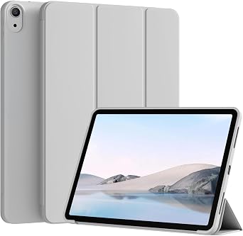 KENKE for iPad A16 11th Generation Case 11 Inch, 2025 Release, iPad 10th Generation Case 10.9 Inch 2022 Without Pencil Holder, Slim Trifold Stand Protective Cover with Soft TPU Back, Gray