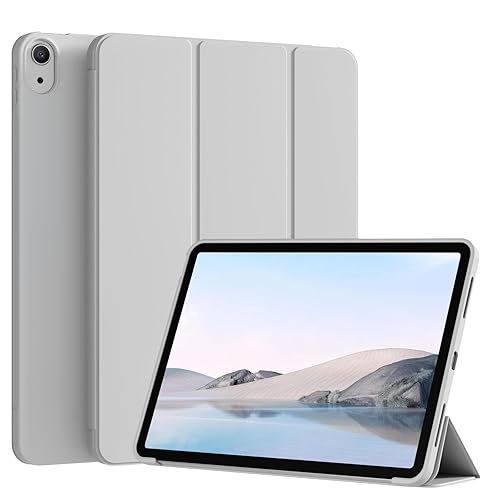 KENKE for iPad A16 11th Generation Case (11 Inch, 2025 Release), iPad 10th Generation Case 10.9 Inch 2022 Without Pencil Holder, Slim Trifold Stand Protective Cover with Soft TPU Back, Gray