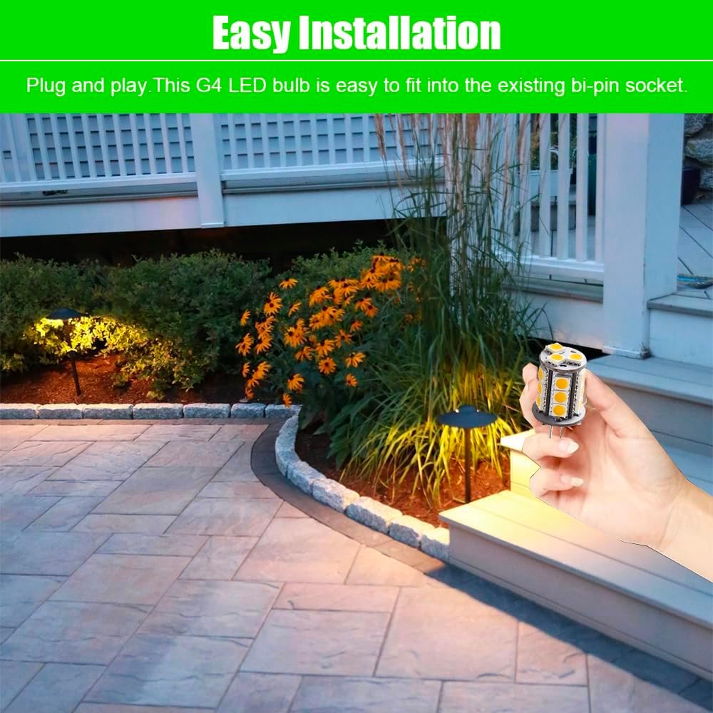 Inground Light Stakes and T3 G4 Bi-pin LED Light Bulb