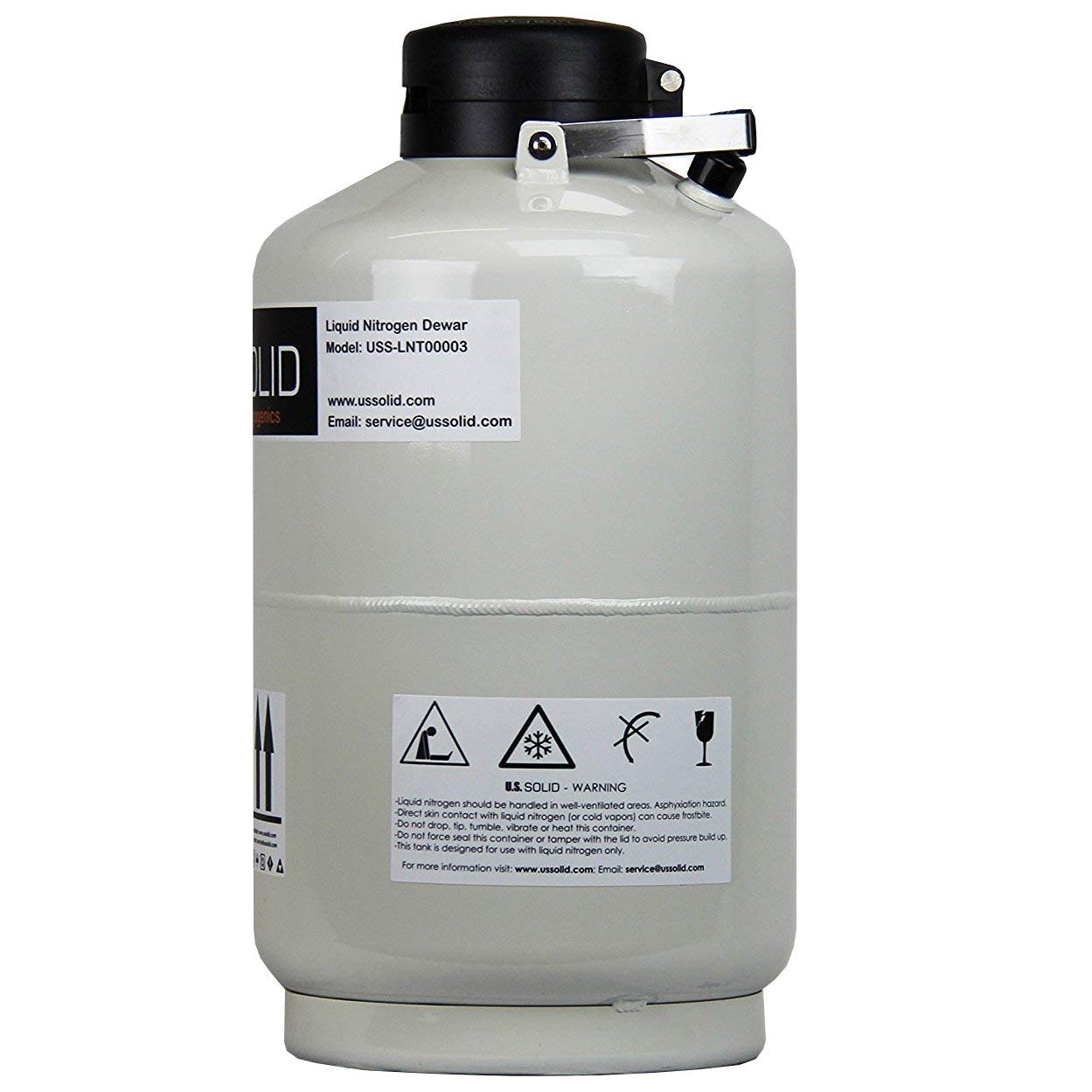 U.S.SOLID 10 L Contenitore azoto Liquido Cryogenic LN2 Tank Dewar