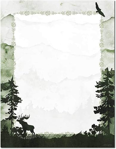 The Great Outdoors Papel para impresora láser y de inyección de tinta con membrete (paquete de 100)