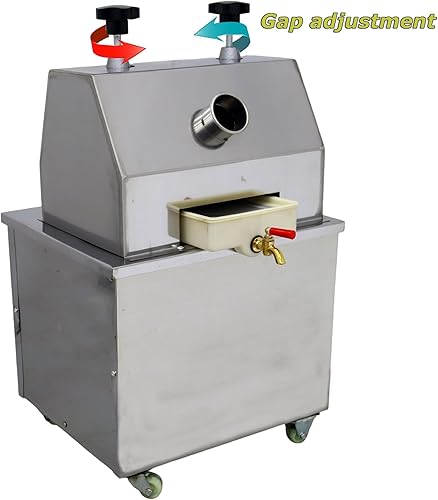 Miniatura 6 de INTSUPERMAI Prensa comercial de caña de azúcar, máquina exprimidora de caña de azúcar, extractor de jugo de caña de azúcar, 110 V, exprimidor