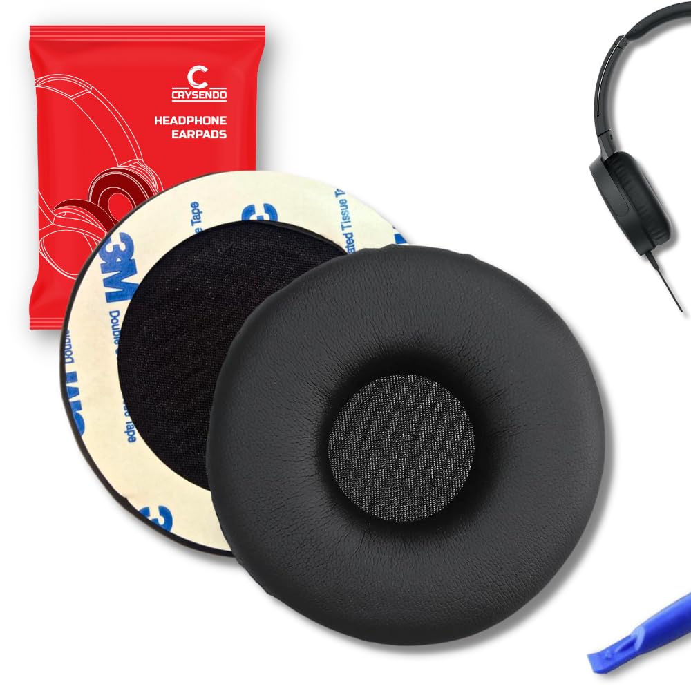 Crysendo Headphone Cushion Compatible with Son-y MDR-XB450, XB450AP, XB550AP Headphones | Replacement Ear Cushion Foam Cover Ear Pads Soft Cushion | Protein Leather & Soft Foam Earpads (Black) Crysendo Headphone Cushion Compatible with Son-y MDR-XB450, XB450AP, XB550AP Headphones | Replacement Ear Cushion Foam Cover Ear Pads Soft Cushion | Protein Leather & Soft Foam Earpads (Black)