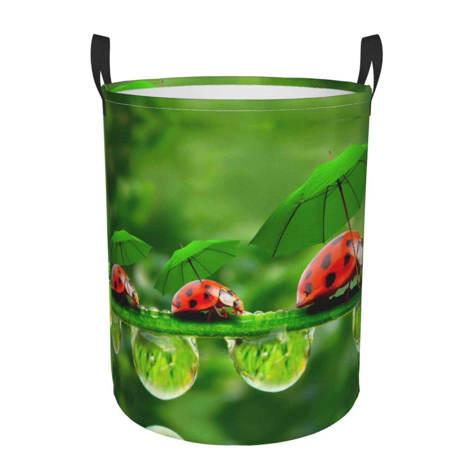 Panier à linge pliable Funny Ladybug grand bac à linge de salle de bain