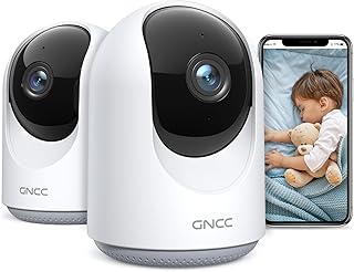 Telecamera Wi Fi InternoP1 2 GNCC 1080P 2 Pezzi Videocamera Sorveglianza Rotazione a 360PTZ Visione NotturnaTracciamento Automatico del Movimento e Allarme Suoni Manuale Su e Gi Telecamera Wi Fi InternoP1 2 GNCC 1080P 2 Pezzi Videocamera Sorveglianza Rotazione a 360PTZ Visione NotturnaTracciamento Automatico del Movimento e Allarme Suoni Manuale Su e Gi