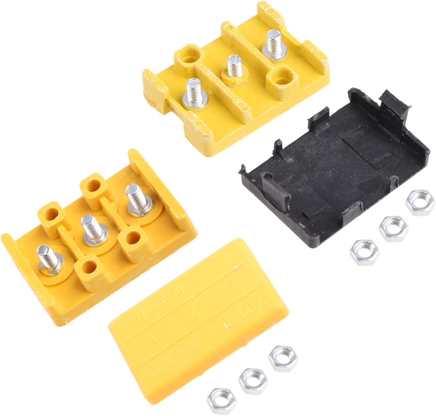 1 Pc Random Color Electric for Bicycle Junction Storage E Bike Motor Controller Wire Connection Insulation Box Phase Battery Wire Connector, Conduits and Fittings (5.8cm/2.28"×4.3cm/1.69"×2.2cm/0.87")