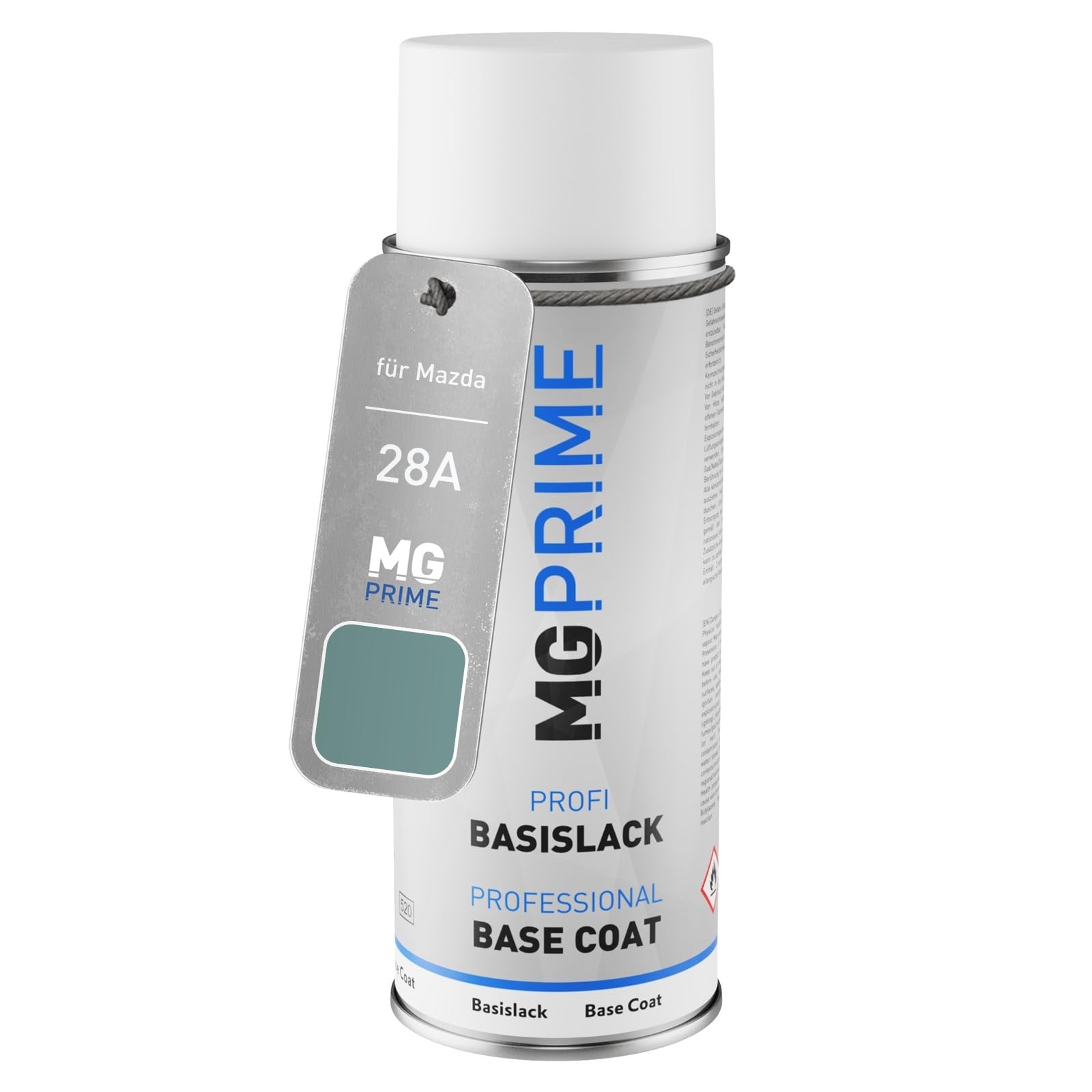 MG PRIME Car paint Spray can for Mazda 28A Sherbet Green Mica/Lagunabruen Metallic Base coat spray can 400ml