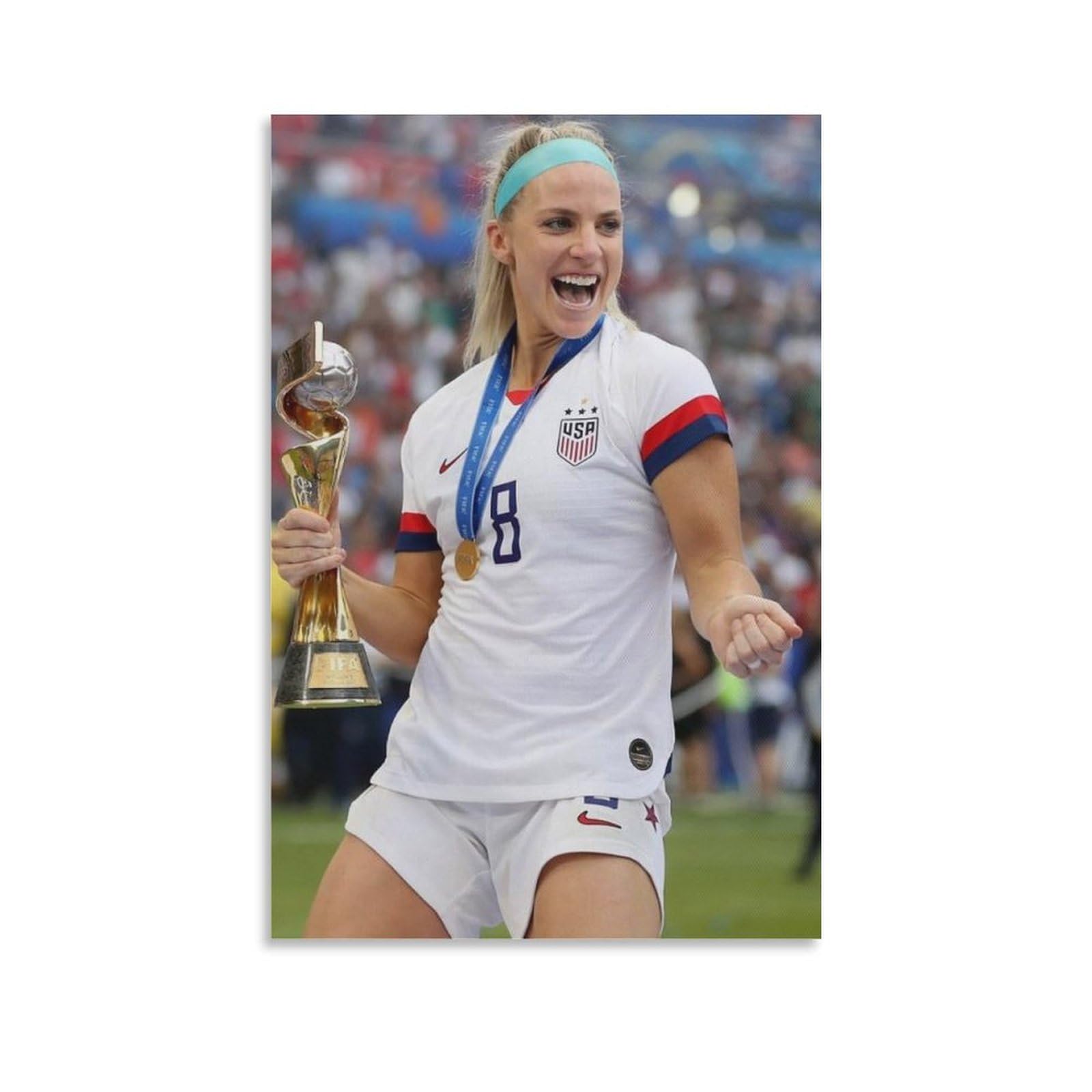 Asuiu Unframe-Style Julie Ertz Canvas Poster Artworks Canvas Poster Wall Art Prints Home Modern Decor 08X12inch(20X30cm)