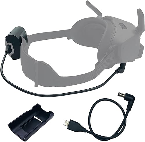 Cable de alimentación y soporte de batería para DJI Avata Goggles 2, soporte de clip de batería y cable de carga para DJI Avata Pro-View Combo