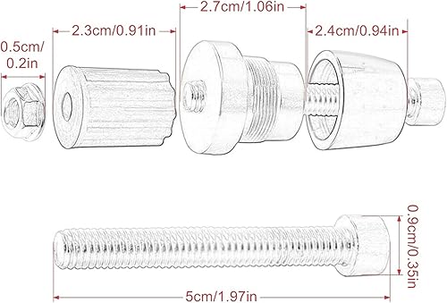 Miniatura 5 de Manillar End Eaps motocicleta 78" Agarraderas de manillar contrapeso universal barra de mango tapas tapas tapón deslizante para Yamaha Xmax 125 250