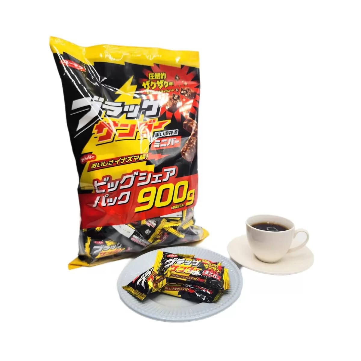 Amazon.co.jp: 有楽製菓 ブラックサンダー 900g × 2セット 大容量