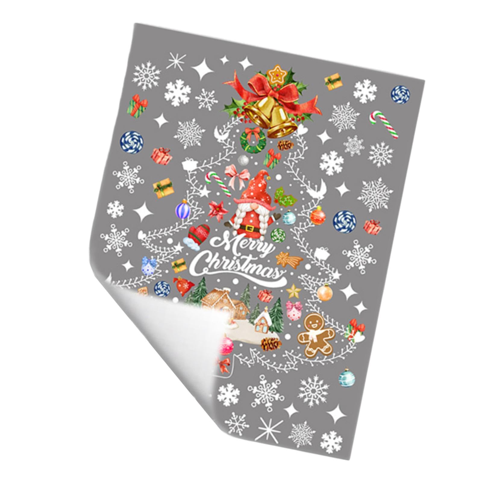Weihnachtsbaum Fensteraufkleber Selbstklebend 30x40 cm Doppelseitig Weihnachtsdekor für Fenster Büro