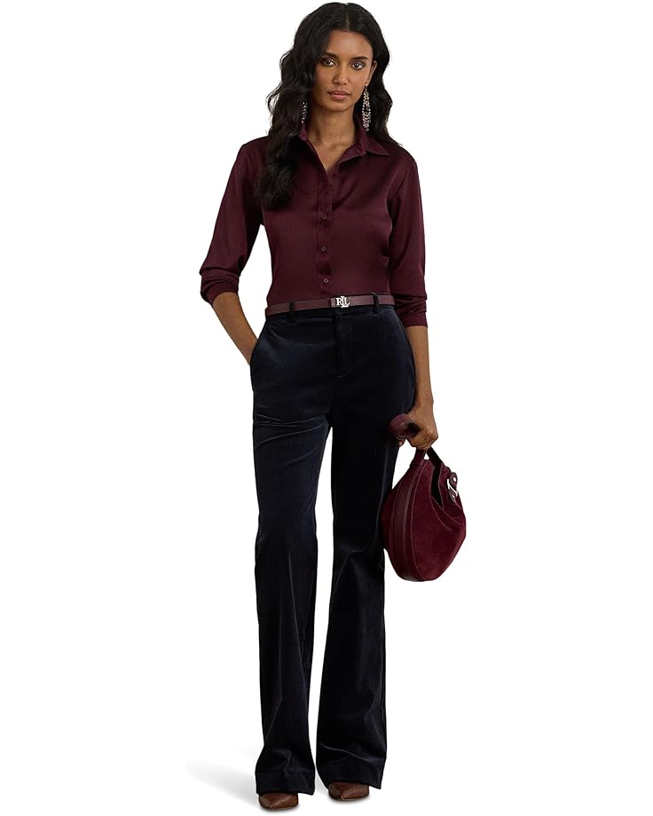 Lauren Ralph Lauren Classic Fit Satin Charmeuse Shirt - #4 of 4