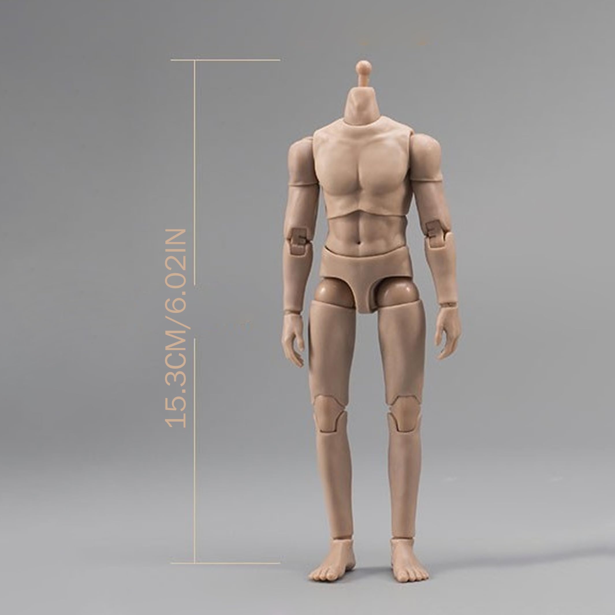 Action figure 1/12 Muscle Male Action figure in scala 1/12, pelle di grano