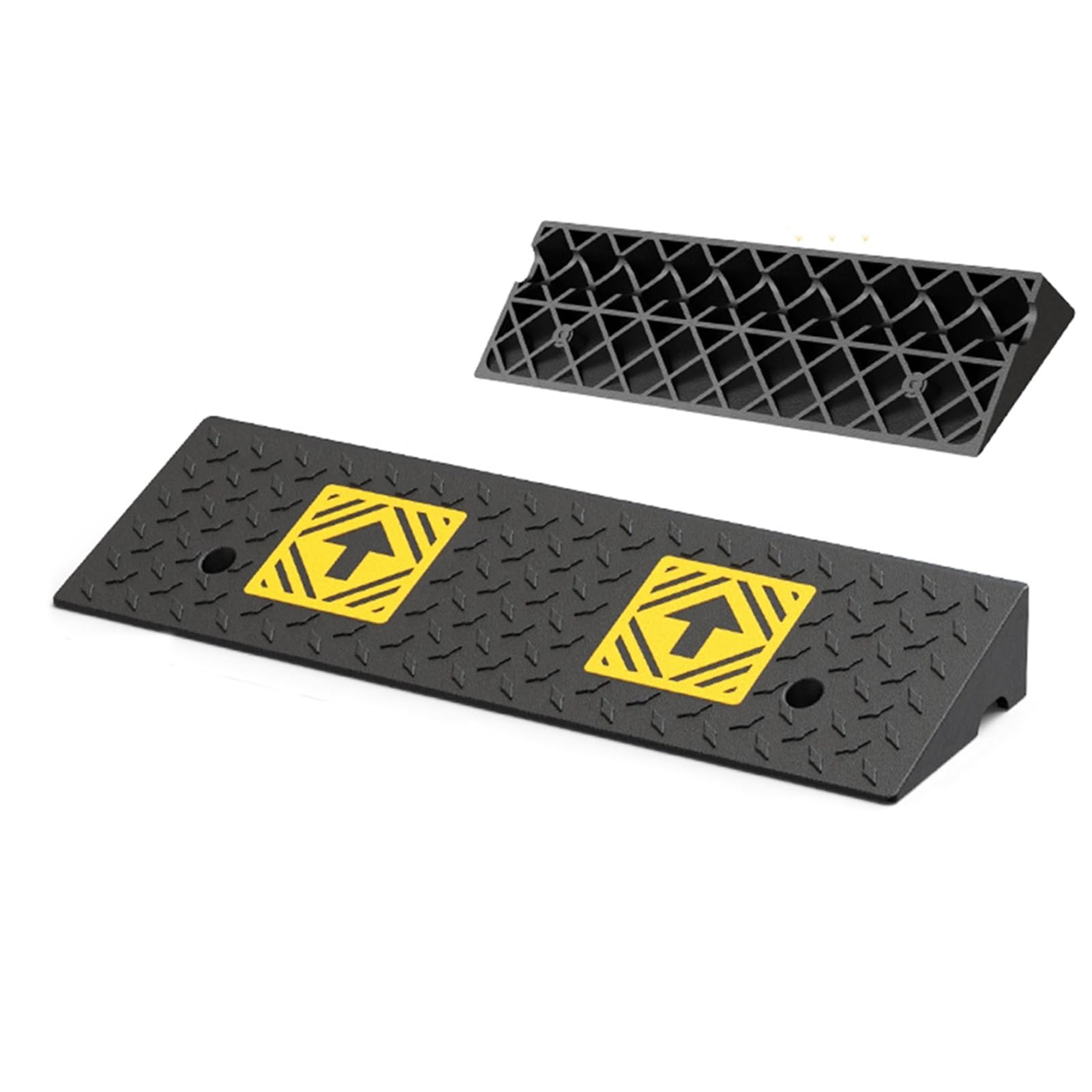Load-bearing Rubber Kerb Ramps, Cars Threshold Ramp For Wheelchairs, Heavy Duty Curb For Driveway, Mobility Scooter/Door/Step(100x30x10cm)