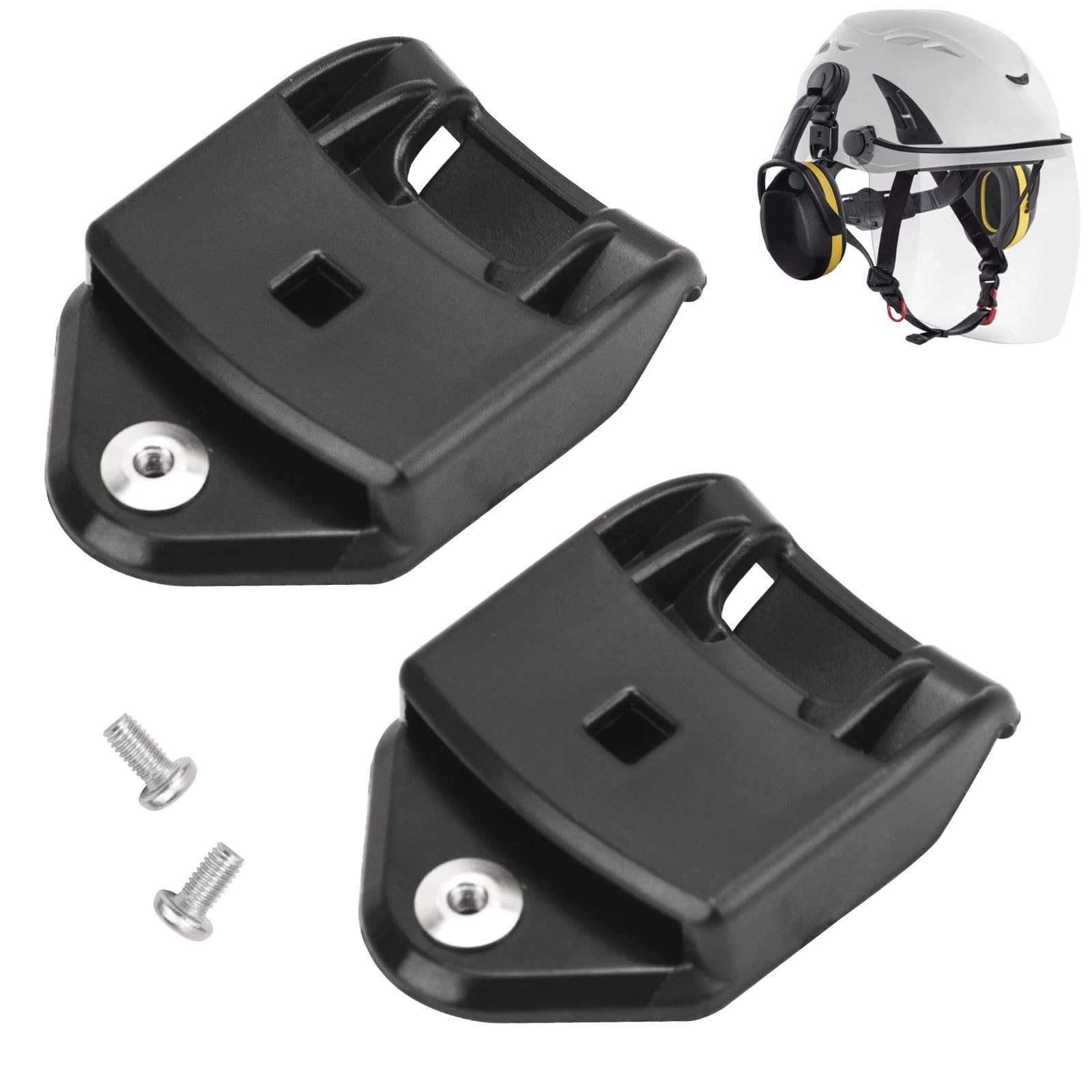 Paquete de 2 adaptadores de orejeras WAC0003 compatibles con Kask para todos los protectores auditivos Plasma, Super Plasma, HP