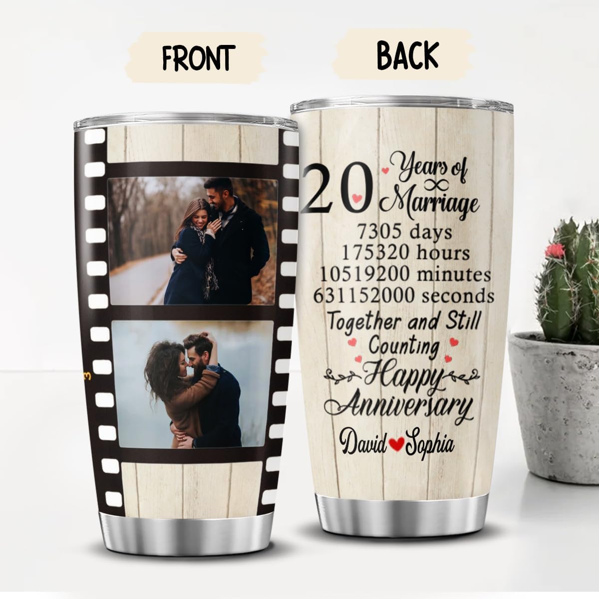 Camiseta 20 Aniversario De Boda 'Mi Esposa Es Impresionante' - Regalo Divertido Para Marido