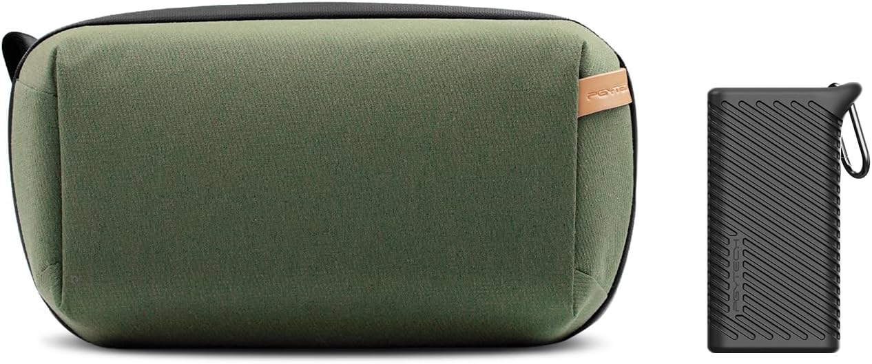 PGYTECH CFexpress Type B Card Reader Green + Tech Accessories Pouch Green