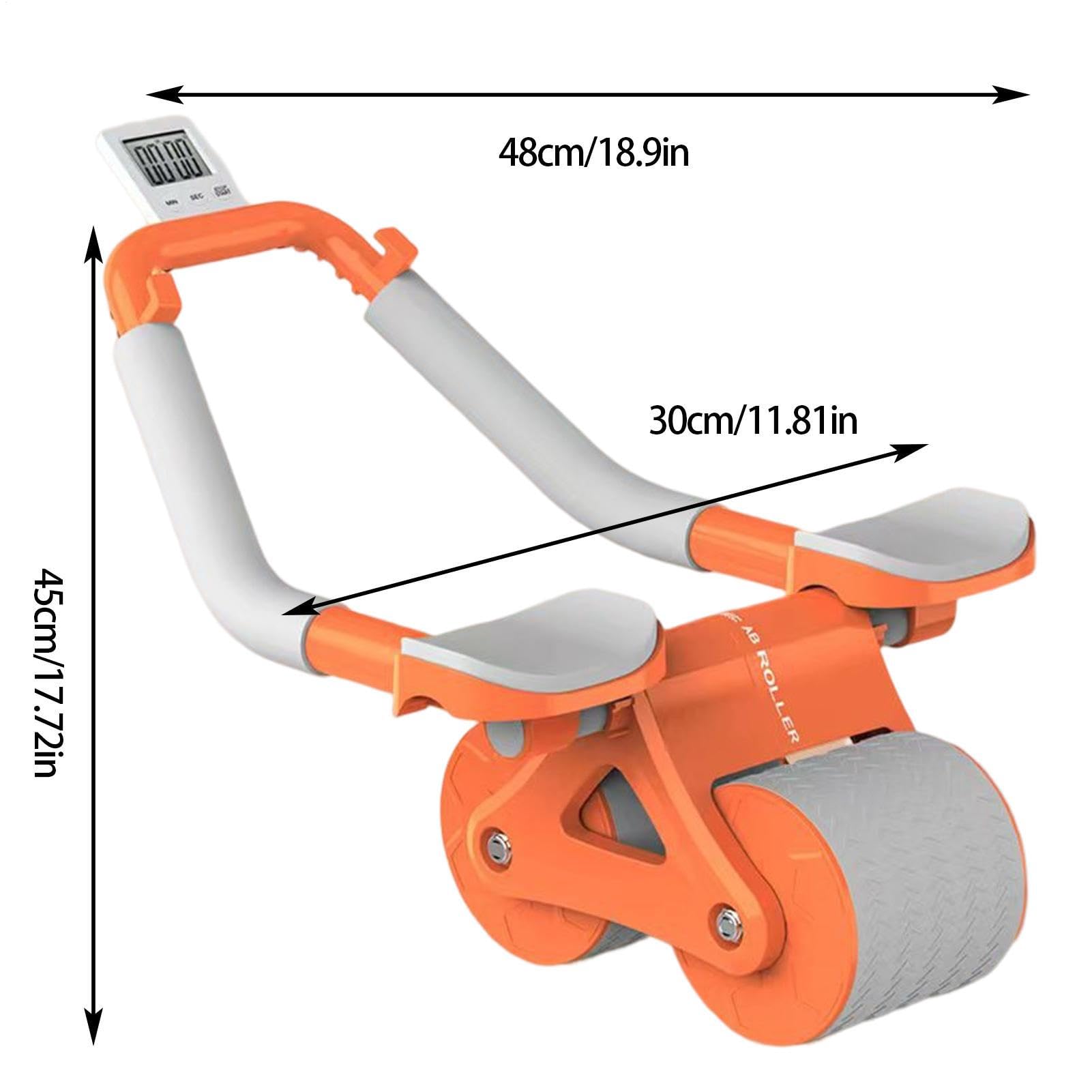 Rodillo de abdominales para gimnasio, máquina de entrenamiento con rebote | automático, rueda de rodillo de tablón para entrenador de núcleo para principiantes, profesionales, entusiastas y atletas