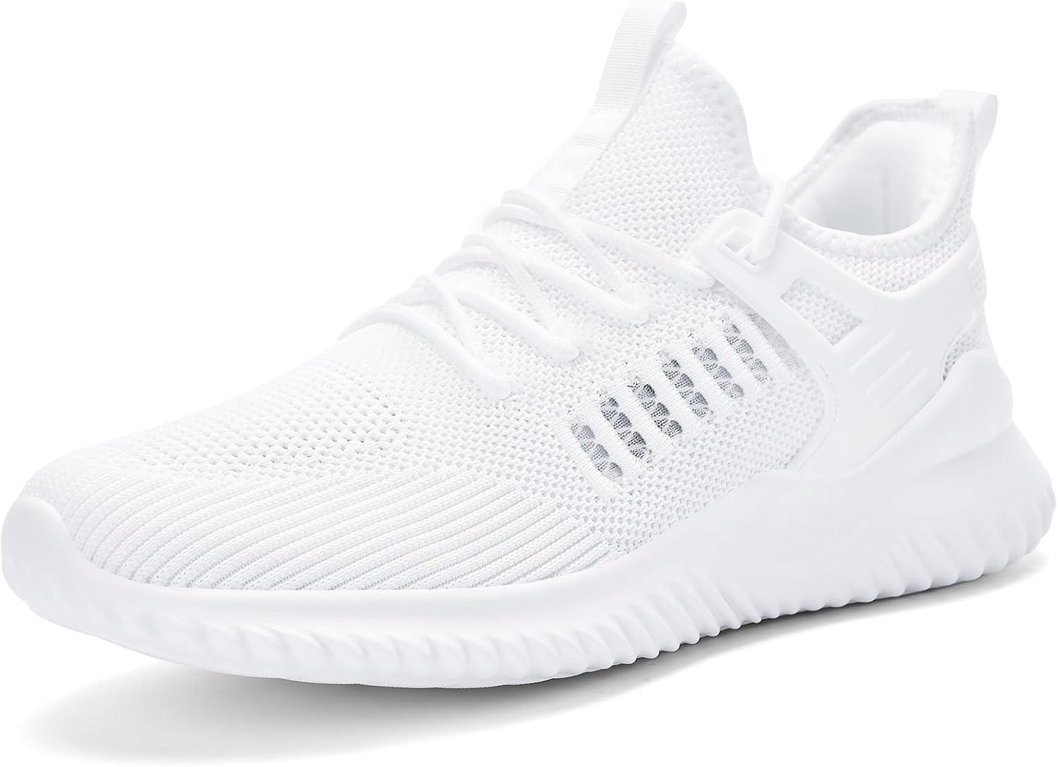 Akk Mens Sneakers Tennis Shoes - Slip on Memory Foam Walking Shoes for Athletic Running Workout Gym Jogging Indoor Outdoor Lightweight Breathable Casual Sneakers