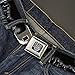 Buckle-Down Seatbelt Belt - Seattle Vivid Skyline Black/White - 1.0