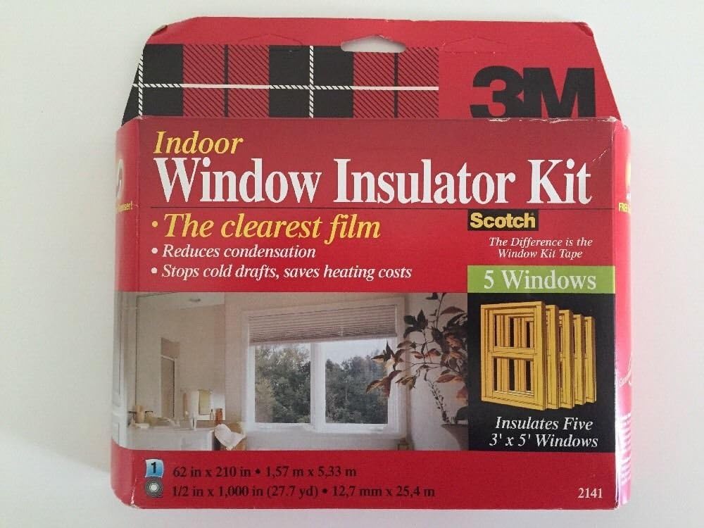 3M Scotch Indoor 5 Window Insulator Kit 3' x 5' Windows