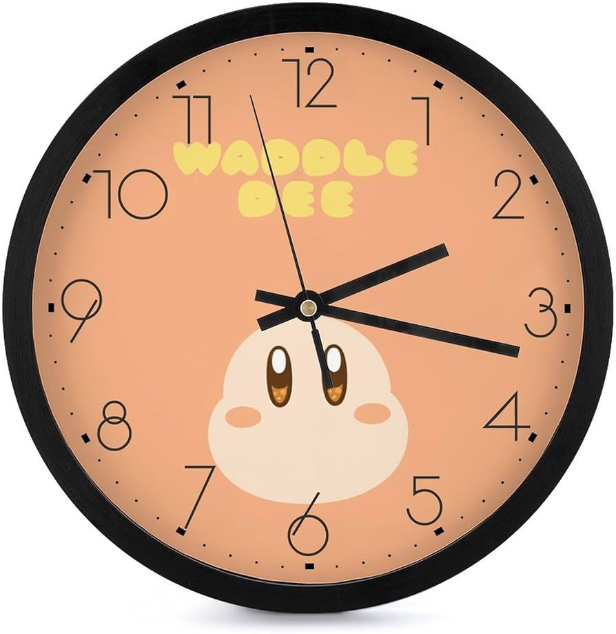 星のカービィ　ウォールクロック　カービィ&ワドルディ 星のカービィ アクリル壁掛け時計 カービィ＆ワドルディ クロック