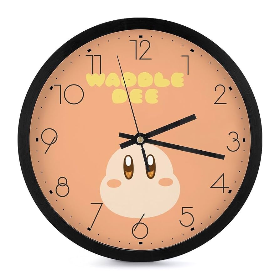 星のカービィ　ウォールクロック　カービィ&ワドルディ 星のカービィ アクリル壁掛け時計 カービィ＆ワドルディ