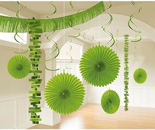 Amscan International – 241700 – 53 – 55 kit de decoración de habitación, color verde