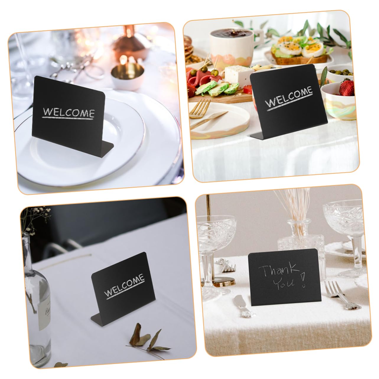 60stücke Mini Kreidetafeln Für Preise Und Botschaften Wiederverwendbare Schwarze Tafeln Material Für Hochzeiten Partys Restaurants Und Zuhause
