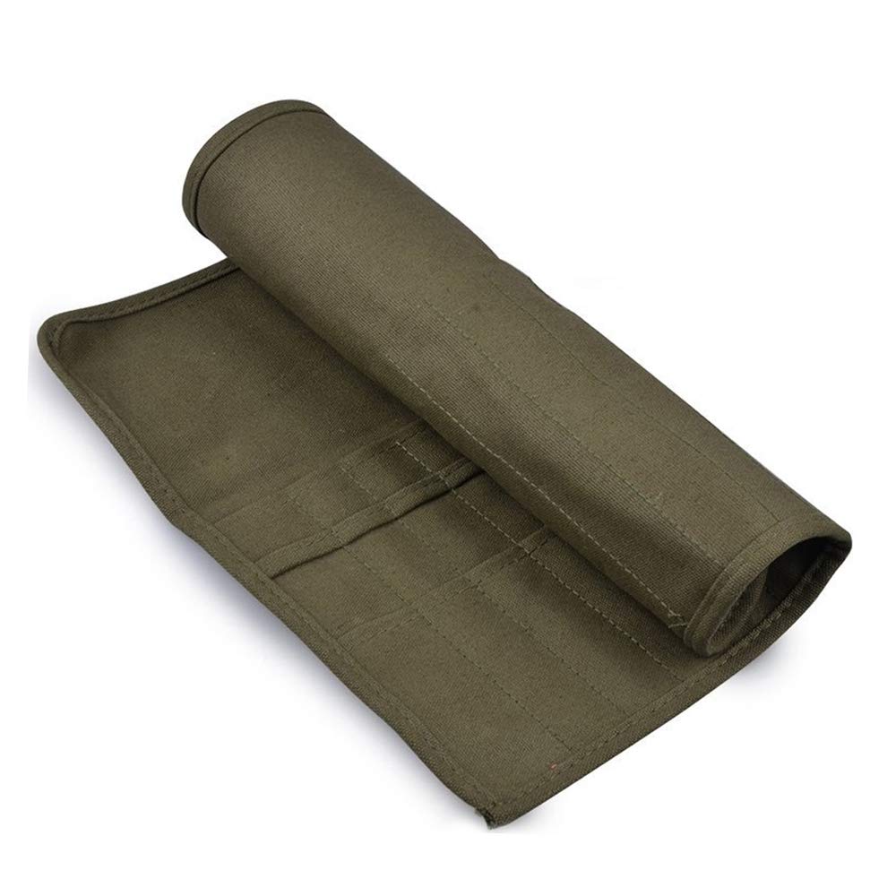 ShiZAK 22 Compartments Roll Up Canvas Artist Brush Pouch Bag for Watercolor and Oil Painting