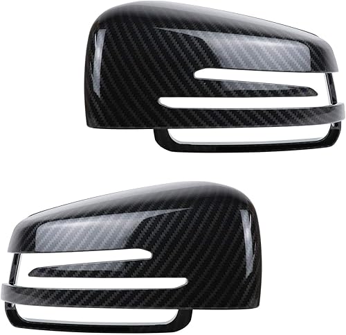 Miniatura 3 de DSISIMO Cubierta de espejo lateral, cubierta de espejo retrovisor para puerta trasera compatible con Benz A B C E S CLA GLK GLA Class W176 W246 W204