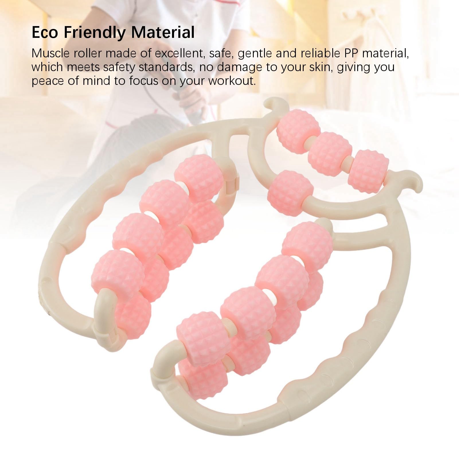 Rodillo circular para puntos gatillo musculares: herramienta ergonómica de masaje de tejido profundo para pantorrillas, piernas y brazos. Reduce el dolor muscular y mejora la flexibilidad.