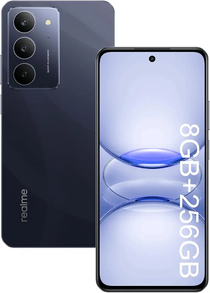 Realme C75X Smartphone 8GB RAM 256GB ROM Tela de 6.67" IP69 Provação de água NFC Dual SIM 4G (Azul)