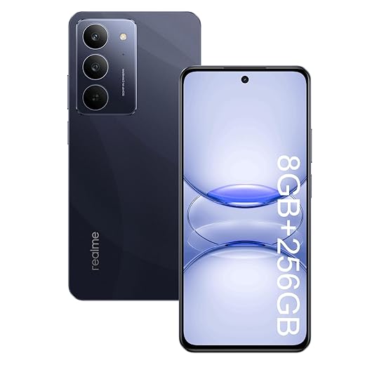 Realme C75X Smartphone 8GB RAM 256GB ROM Tela de 6.67" IP69 Provação de água NFC Dual SIM 4G (Azul)