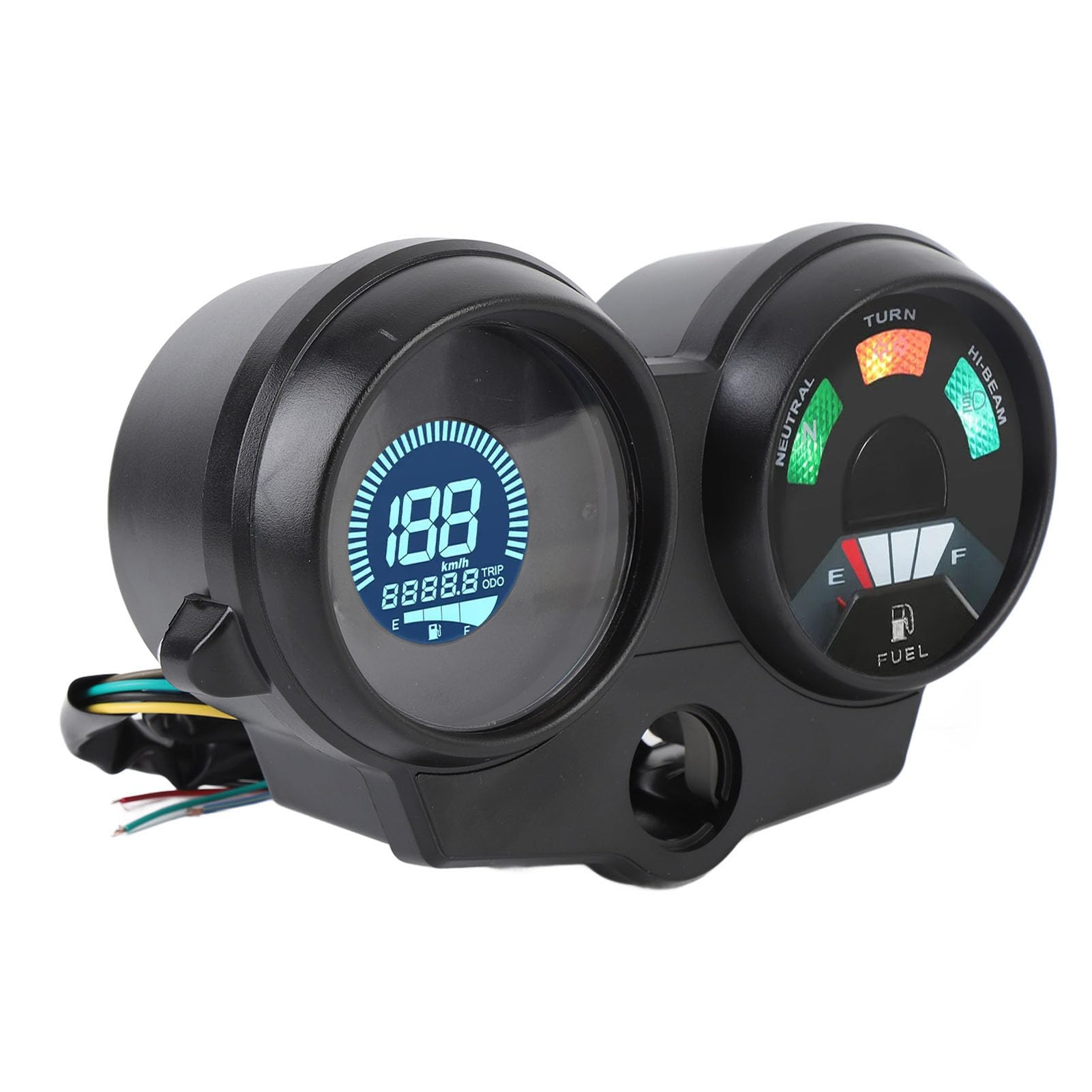 Velocímetro Digital LCD Multifuncional para Motocicleta, Odómetro, Indicador de Nivel de, Material Metálico ABS, 7 Colores, 12 V para CG125 2000-2008, Brasil TITAN 150, Fan150 2010 2012
