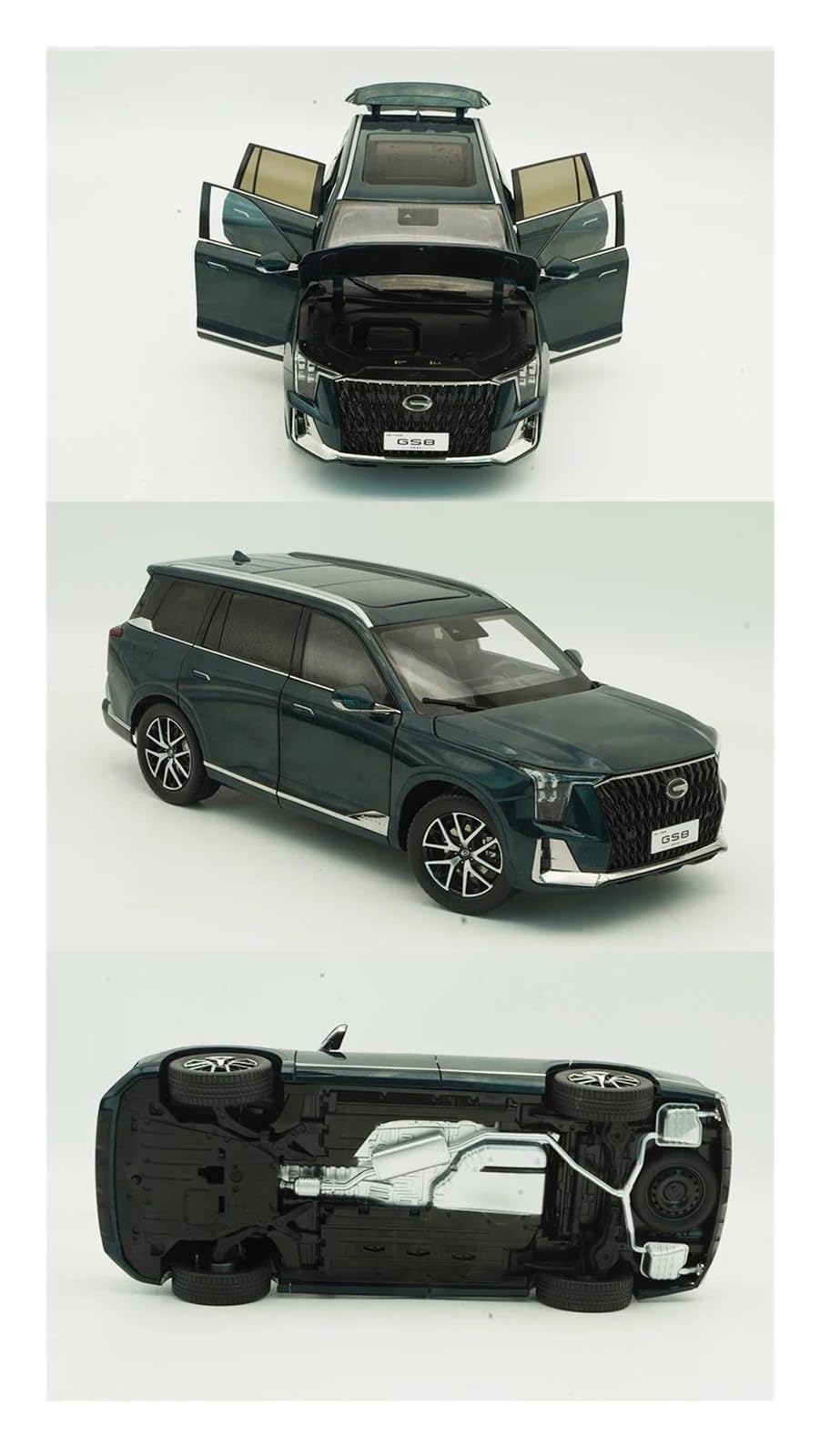 Modele w skali 1: 18 dla GAC ​​Trumpchi GS8 Model GS8 drugiej generacji 2022, model samochodu ze stopu odlewanego ciśnieniowo Model metalowy