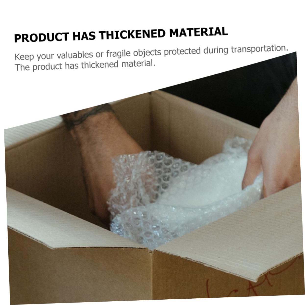Homoyoyo Película de Burbujas para Embalaje, Material Ldpe Ecológico y Anti Golpes para Protección en Transporte y Envío de Objetos Delicados