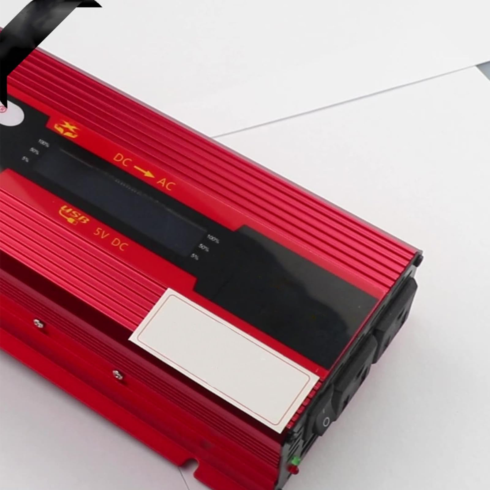 Przetwornica napięcia samochodowego 1000W 3000W szczytowa moc 12V/24V-110V Uniwersalny transformator sinusoidalny Konwerter Zapalniczka samochodowa,Red-1000W