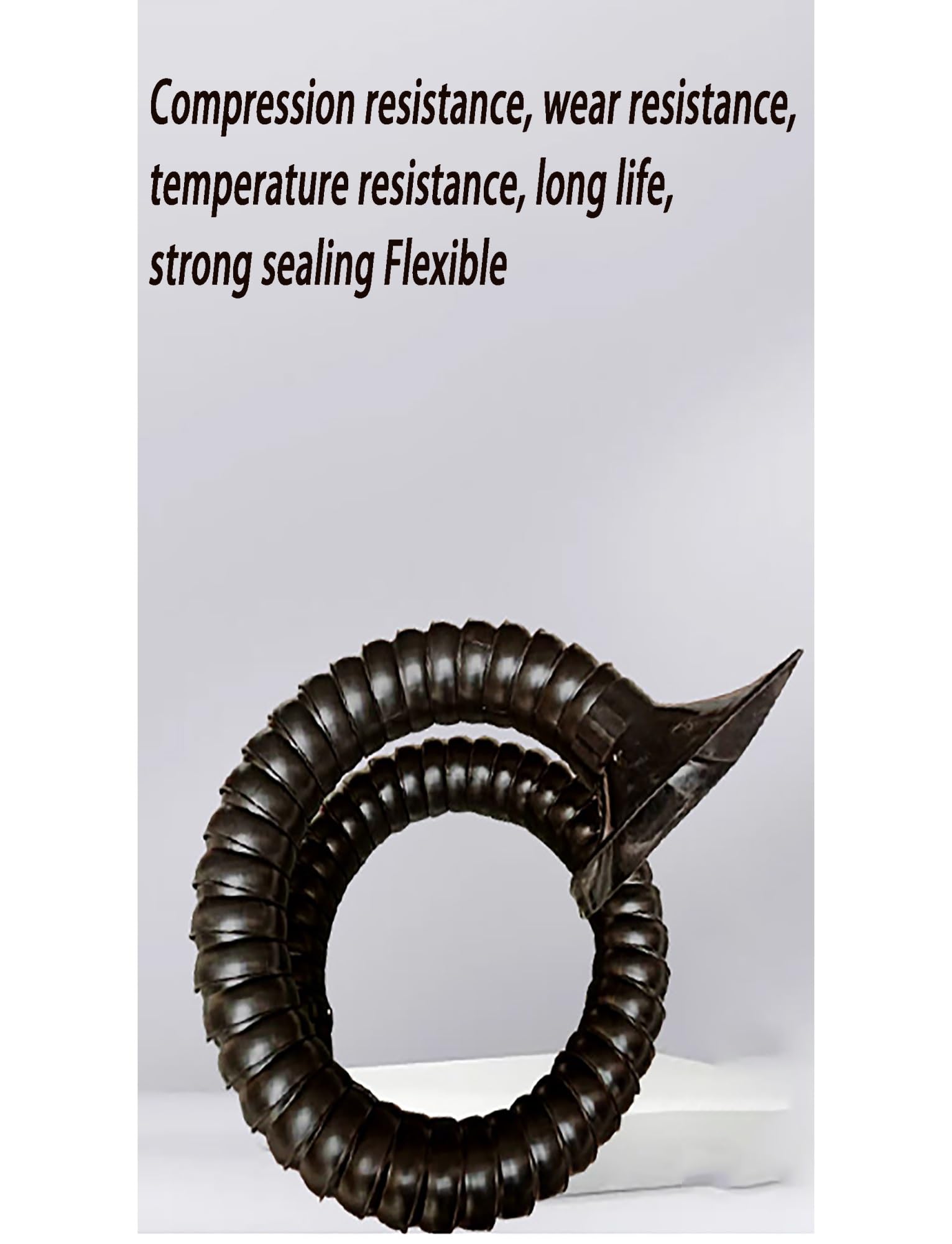 Manguera de extracción de humos de soldadura, Brazo extractor de humos articulado, negro, crema, diámetro 5 cm/7, cm, 50-200(Black,5cm L 200cm)