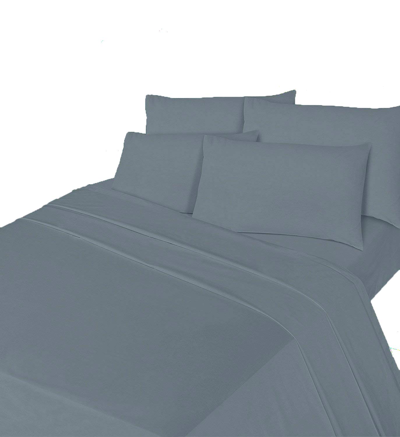 Comfy Nights Grey Brushed Thermal Cotton Flannelette Fitted Sheet Or Pillow Pair, Pillow Pair