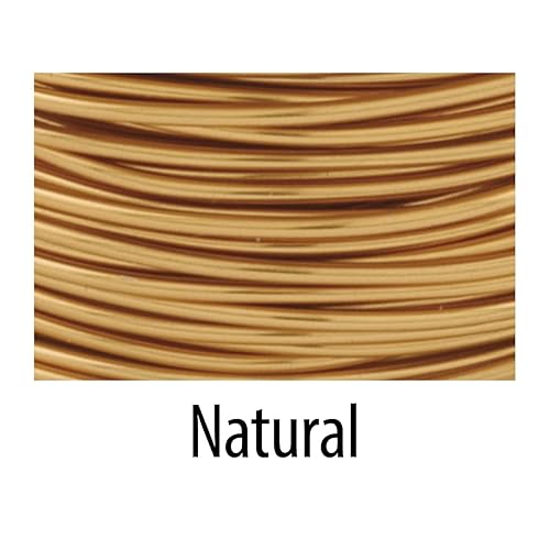 Miniatura 7 de Artistic Wire, Alambre de cobre de color de calibre 28, resistente al deslustre, para envolver joyas, natural, 40 yardas