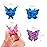 50 Packs Assorted Color Butterfly Hair Clips, Beautiful Mini Butterfly Hair Clips Hair Accessories for Women and Girls (Solid Color)