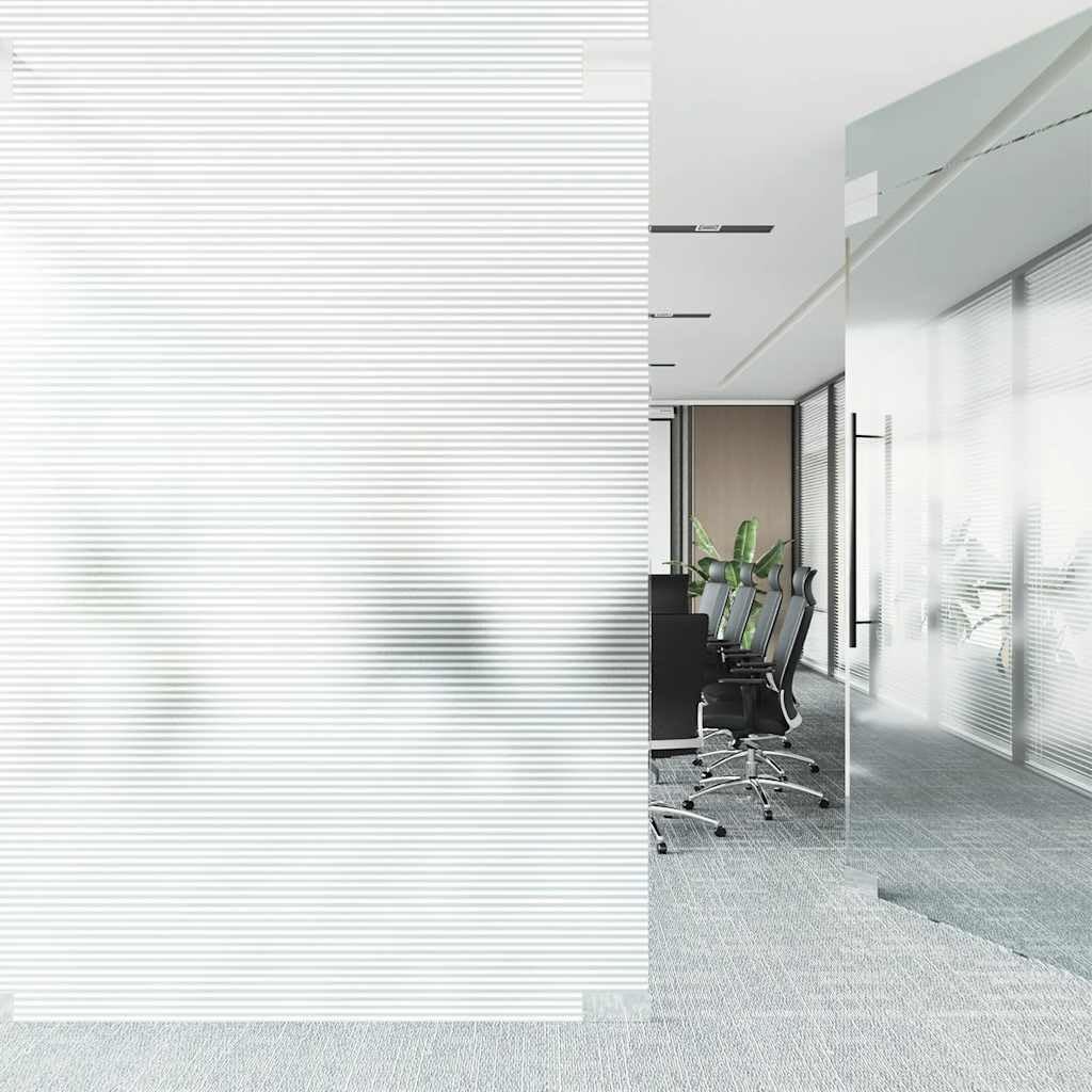 Fensterfolie Sichtschutzfolie Matt Streifen-Design selbstklebend PVC 60 x 2000 cm
