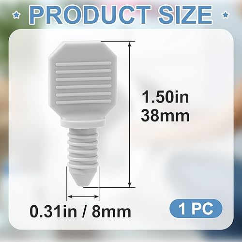 Miniatura 2 de Tapón de manguera de drenaje de arandela, tapón universal de manguera de tubo de drenaje de arandela, tapa de 0.315 in de repuesto para lavadora LG