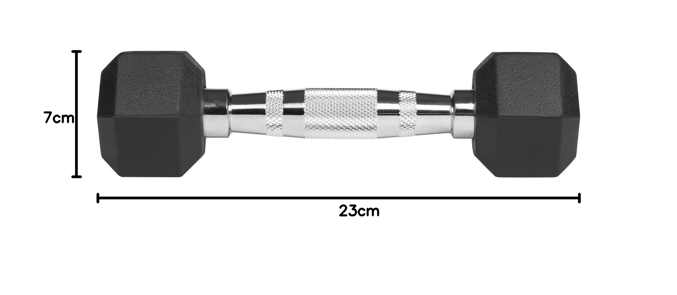 Rebel Hantle Żeliwne Gumowane HEX 2x1 kg RBA-2325-01